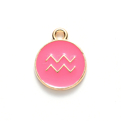 Alloy Enamel Pendants X-ENAM-S124-01B-03J-1