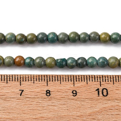 Natural Shoushan Jade Beads Strands G-L624-A01-4mm-1