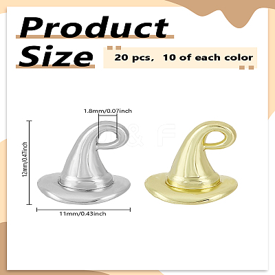 20Pcs 2 Colors Alloy Pendants FIND-LP0005-27-1