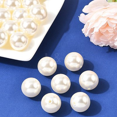 ABS Plastic Imitation Pearl Round Beads SACR-S074-20mm-A41-1