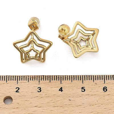 304 Stainless Steel Stud Earrings for Woman EJEW-V003-02G-01-1