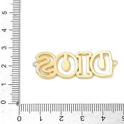 Hollow Brass Connector Charms KK-CBAE532-01A-G-1