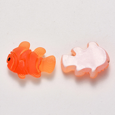 Translucent Frosted Resin Cabochons CRES-N022-11-1
