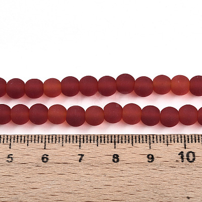 Transparent Glass Beads Strands GLAA-T032-T6mm-MD20-1