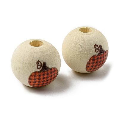 Autumn Wood European Beads WOOD-H105-04F-01-1