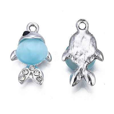 UV Plating Alloy Pendants ALRI-N057-07C-1