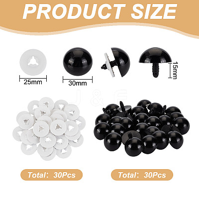 30Pcs Resin Safety Eyes DIY-FH0007-21B-1