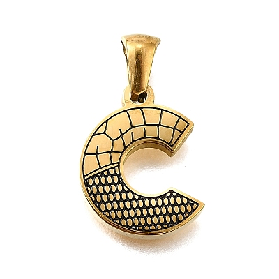 Golden 304 Stainless Steel Pendants STAS-K300-01G-C-1