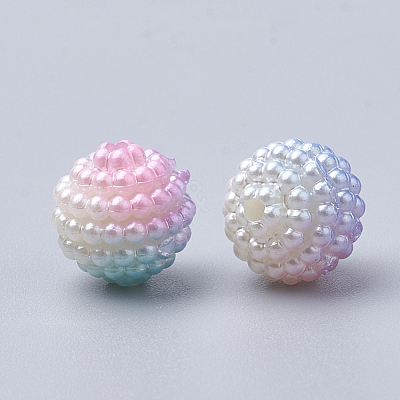 Imitation Pearl Acrylic Beads OACR-T004-10mm-11-1