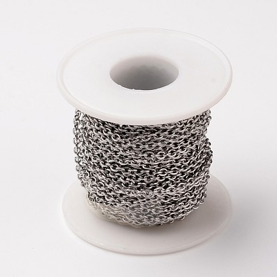 Tarnish Resistant 304 Stainless Steel Cable Chains CHS-L015-37-1