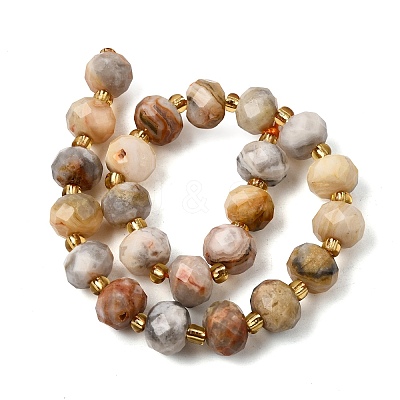 Natural Crazy Agate Beads Strands G-D105-B03-1