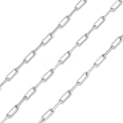 304 Stainless Steel Paperclip Chains CHS-M009-04P-02-1
