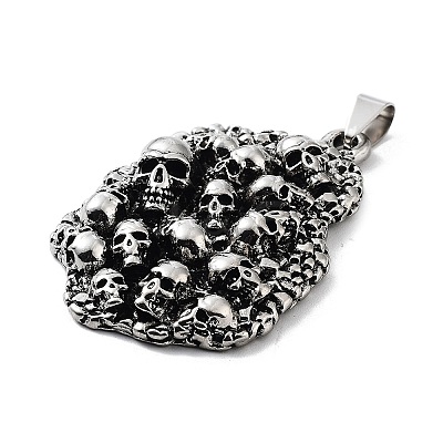 Tibetan Style Alloy Pendants TIBE-L012-040AS-13-1