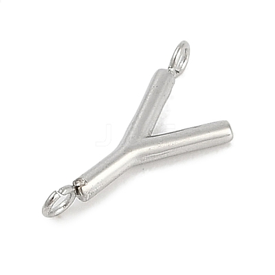 304 Stainless Steel Letter Connector Charms LS-STAS-M108-01P-25-1