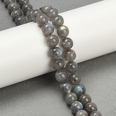 Natural Labradorite Beads Strands G-G448-8mm-04A-1