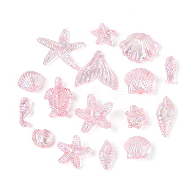 Ocean Theme Transparent Acrylic Beads TACR-T028-69-01E-1
