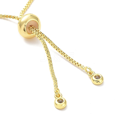 Long-Lasting Plated Brass Round Bead Slider Beacelets for Women Men BJEW-E089-01G-04-1