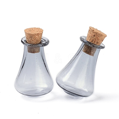 Glass Cork Bottles AJEW-O032-01H-1