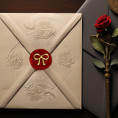 Retro Wax Seal Stamp Set AJEW-WH0206-025-1