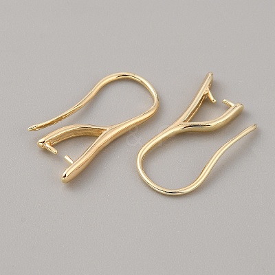 Brass Earring Hooks LS-KK-WH0031-43G-1