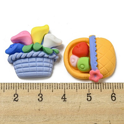 Opaque Resin Decoden Cabochons CRES-I029-02-1