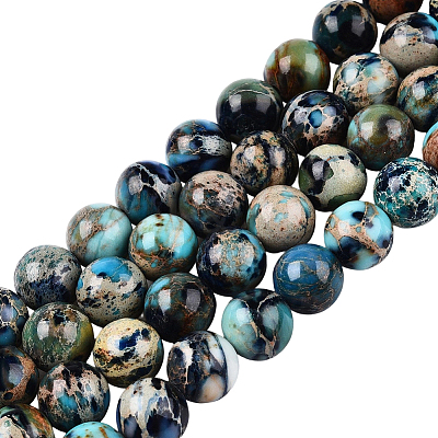 1 Strand Natural Imperial Jasper Bead Strands G-PA0002-62-1