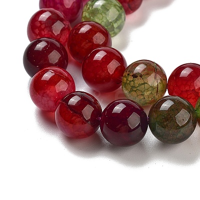 Dyed Natural Agate Beads Strands G-R262-10mm-1-1