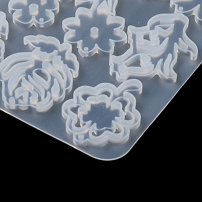 Flower DIY Pendant Silicone Molds DIY-G100-01C-1