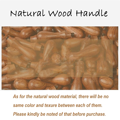 DIY Wood Wax Seal Stamp AJEW-WH0131-178-1