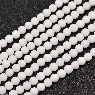 Natural Malaysia Jade Beads Strands G-A146-4mm-B01-1