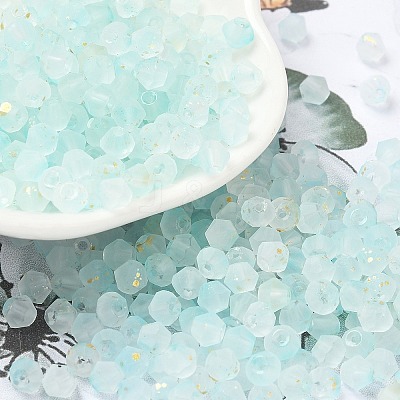 Frosted Glass Beads FGLA-D300-01B-1