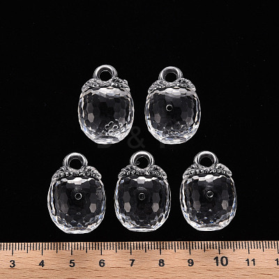 Autumn Theme Transparent Acrylic Pendants TACR-T024-04B-205-1