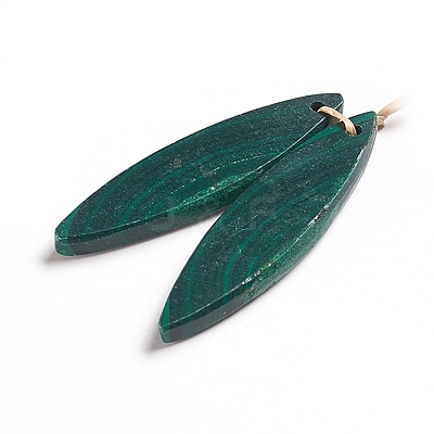 Natural Malachite Pendants G-G827-01C-1
