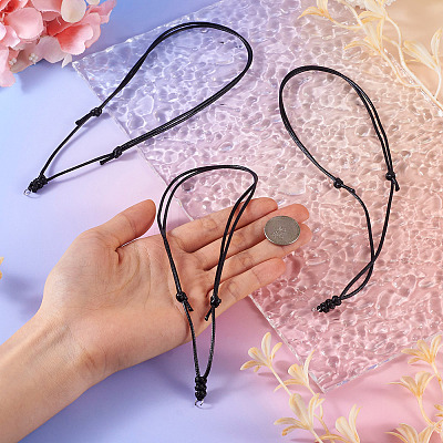 Eco-Friendly Korean Waxed Polyester Braided Adjustable Necklace Makings NJEW-TAC0015-04-1