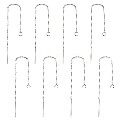 10 Pairs 304 Stainless Steel Earring Findings STAS-YW0001-09-1