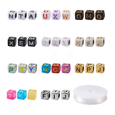 DIY Children's Day Gift Stretch Bracelets Kits DIY-CW0001-02-1