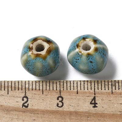 Vintage Porcelain Pumpkin Beads PORC-L080-H07-1