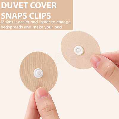 30 Pairs Cotton Duvet Holder Anti-Run Buckle AJEW-SP0004-50-1