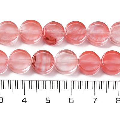 Cherry Quartz Glass Beads Strands G-C159-B04-01-1