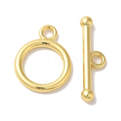 Rack Plating Brass Toggle Clasps KK-A225-06G-1