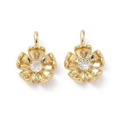Brass Micro Pave Cubic Zirconia Pendants LS-KK-L260-07G-1