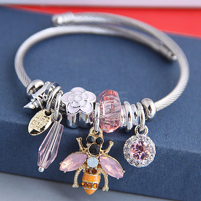 Adjustable Stainless Steel European Bangles FS-WGCF4A6-03-1