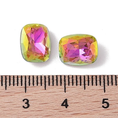 Glass Rhinestone Cabochons RGLA-L029-01B-LRLA-1