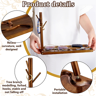 Wood Ring Display Stands RDIS-WH0016-13-1