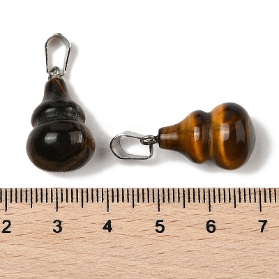 Natural Tiger Eye Pendants G-B127-03P-02-1