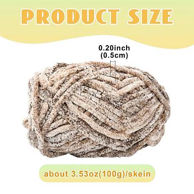 Super Bulky Chenille Polyester Yarn YCOR-FZC0001-01D-1