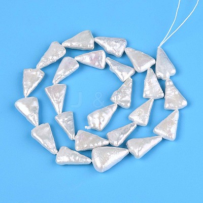 Natural Baroque Pearl Keshi Pearl Beads Strands PEAR-N021-18-1
