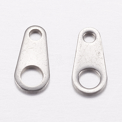 Tarnish Resistant 201 Stainless Steel Chain Tabs STAS-F149-16P-C-1