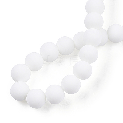 Opaque Glass Beads Strands GLAA-T032-P8mm-MD02-1