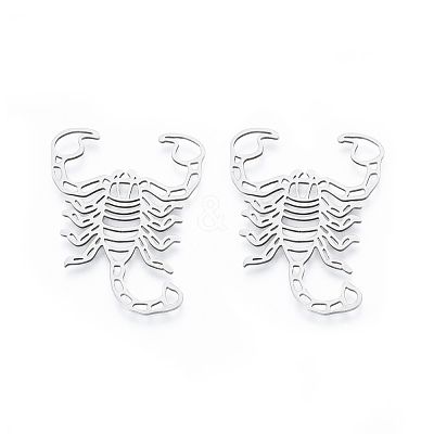 201 Stainless Steel Filigree Joiners STAS-N090-LA924-1-1
